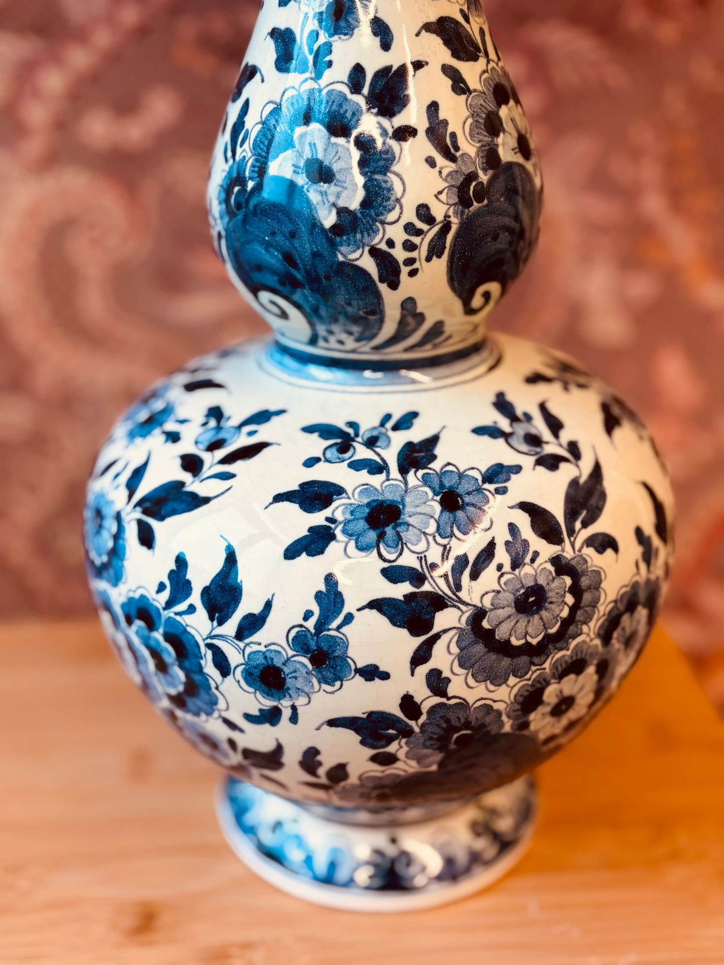 Grote Delftsblauwe lampenvoet