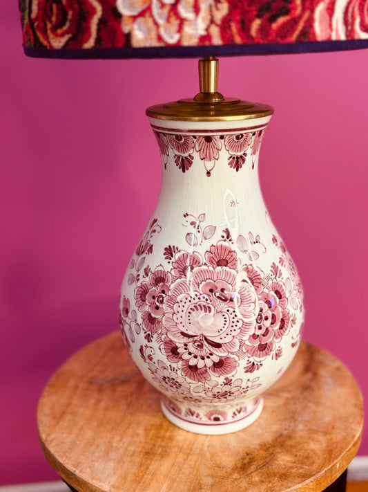 Delftsrode lampenvoet