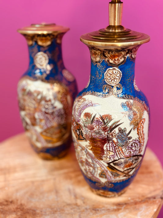 Lampenvoet blauw (rechts)