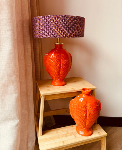 Lampenvoet oranje vis