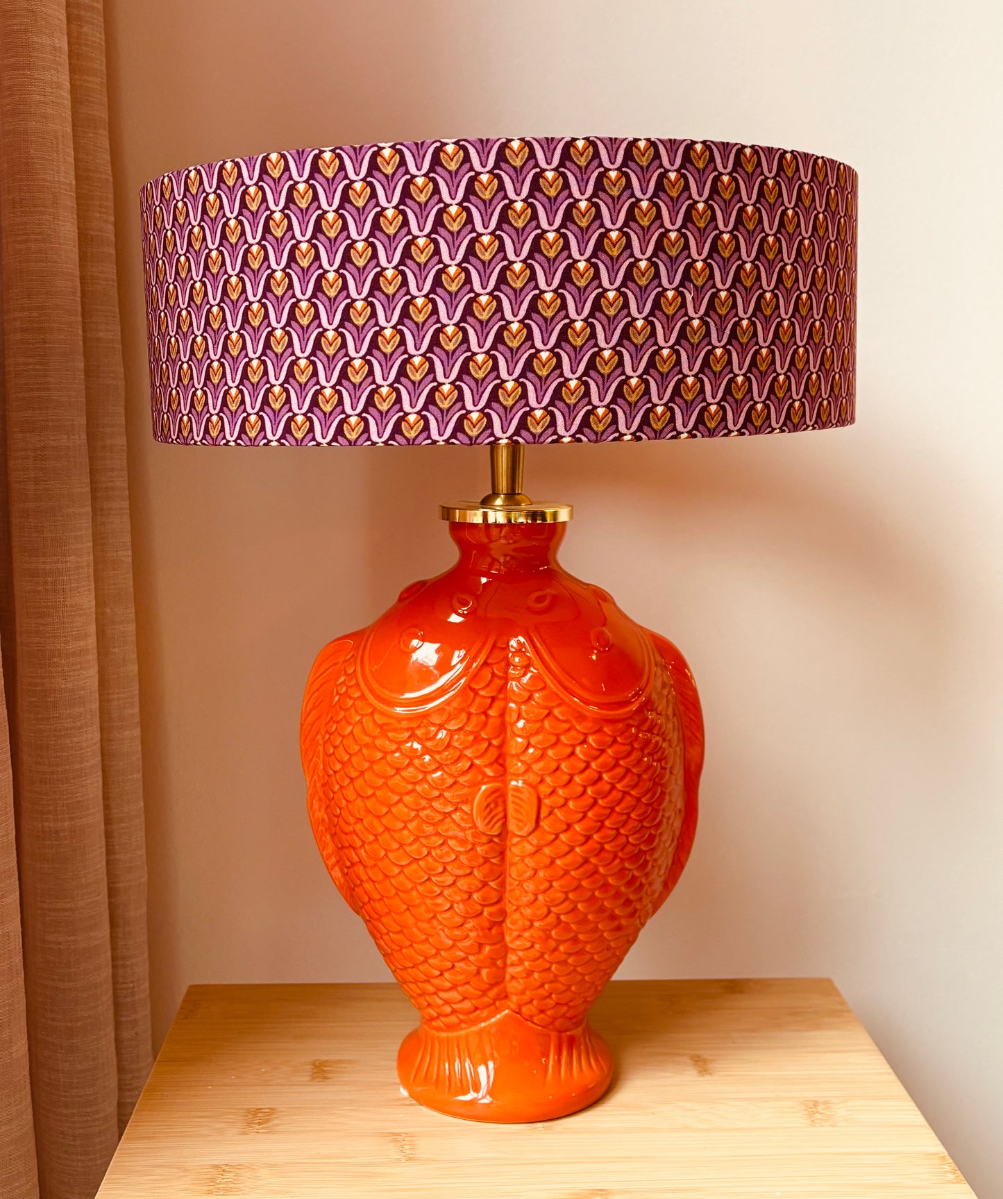 Lampenvoet oranje vis