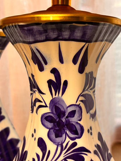 Delftsblauwe lampenvoet (rechts)