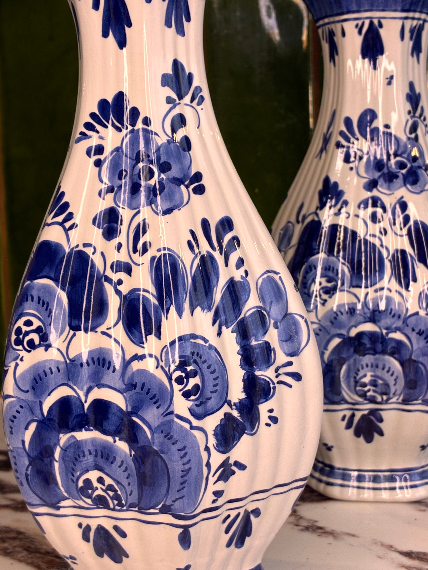 Delftsblauwe lampenvoet (rechts)