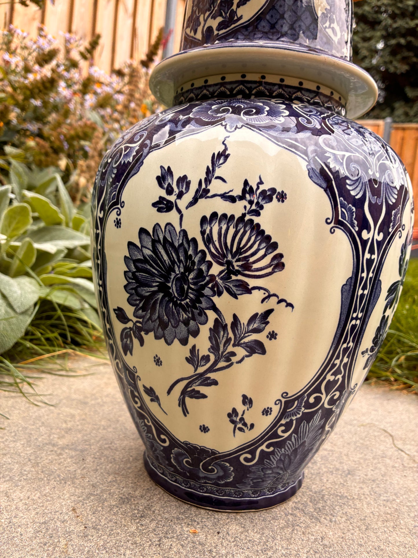 Delftsblauwe lampenvoet