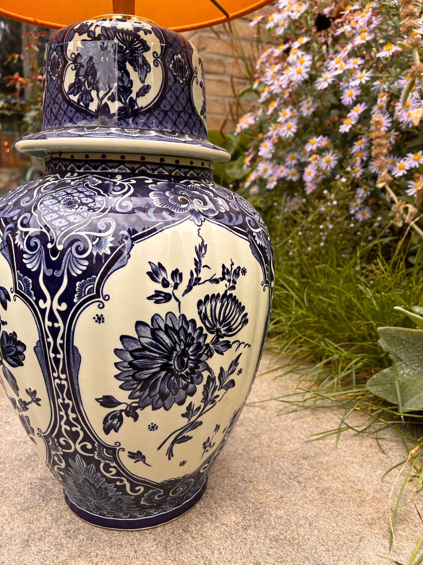 Delftsblauwe lampenvoet