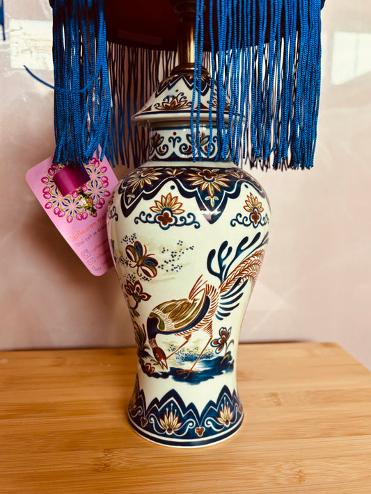 Lampenvoet met vogels