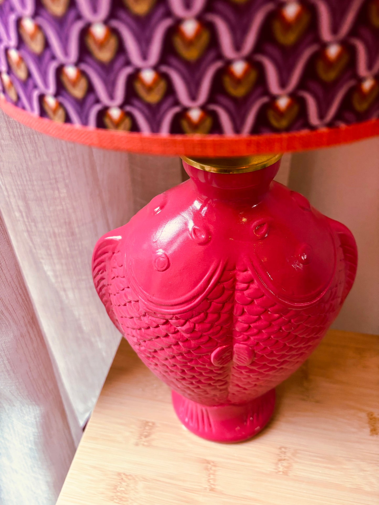 Vislampenvoet fuchsia klein