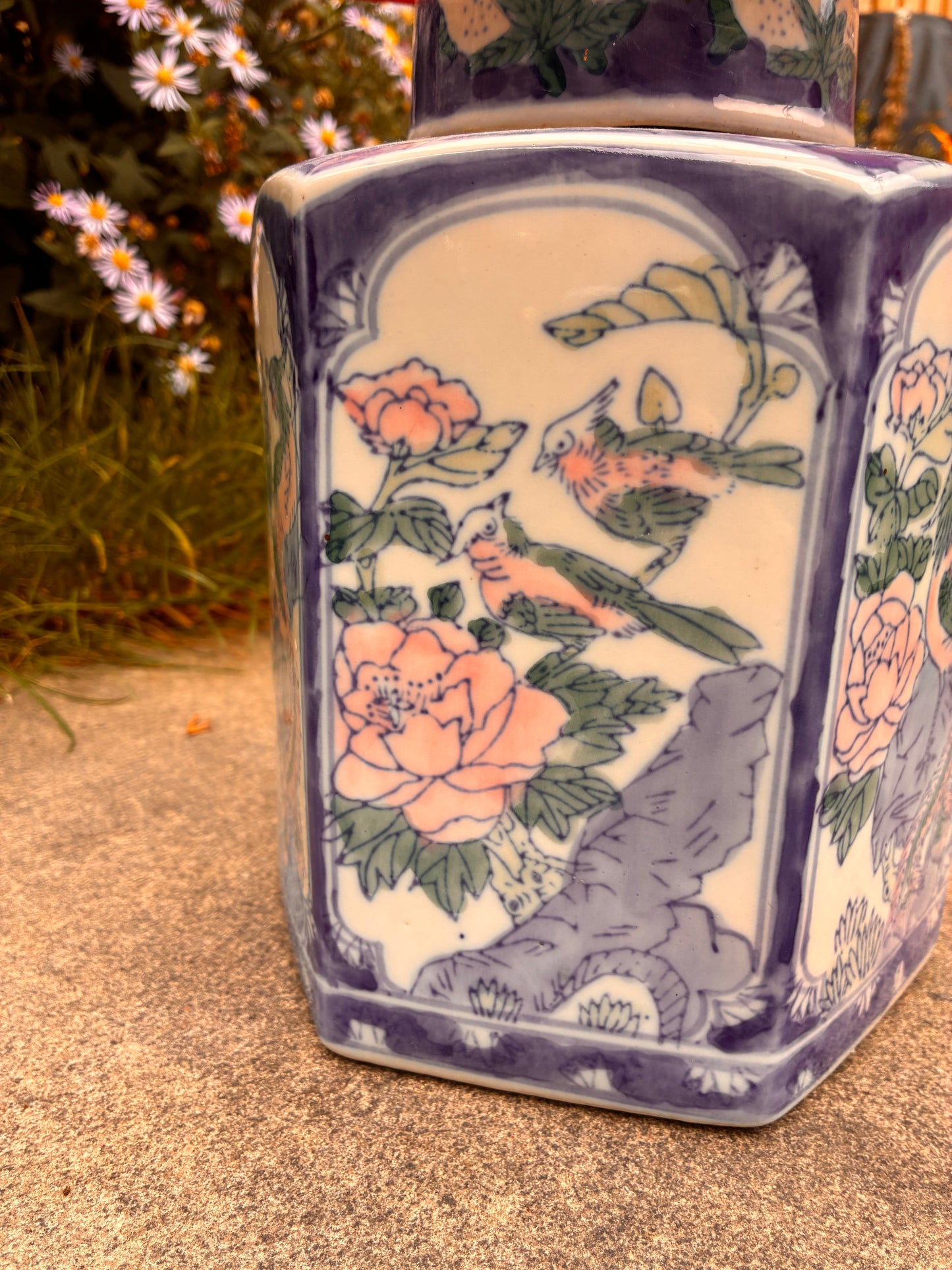 Zeshoekige dekselvaaslampenvoet