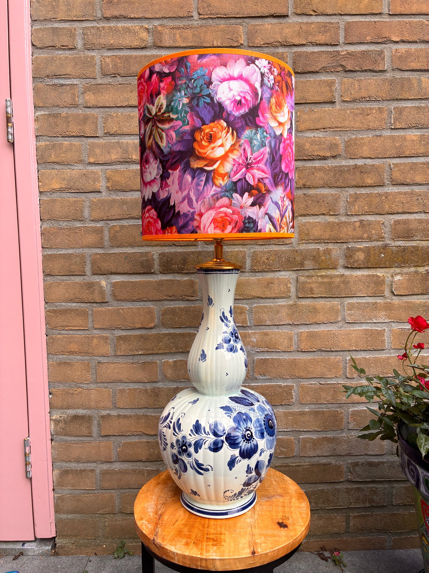 Grote Delftsblauwe lampenvoet
