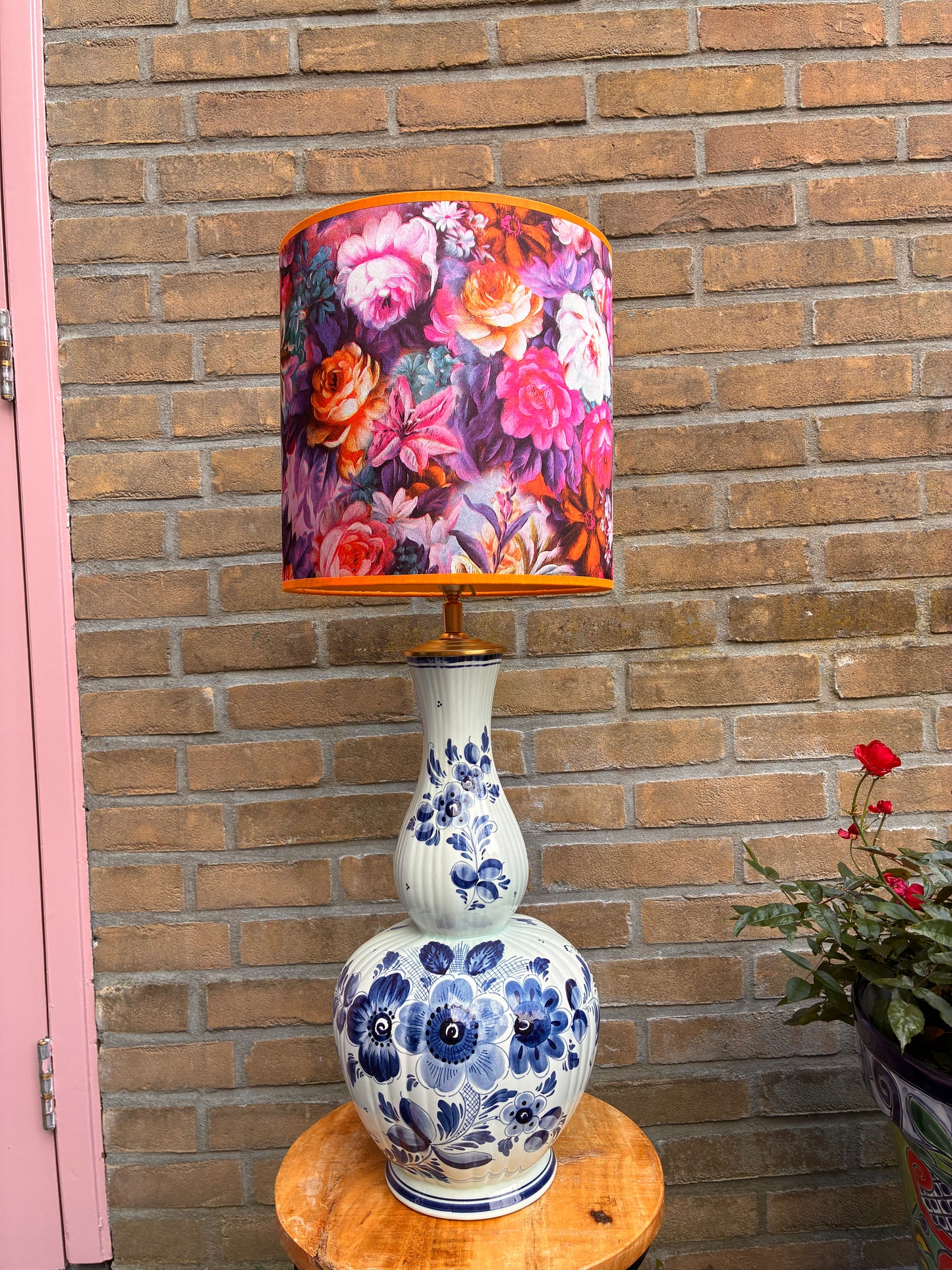 Grote Delftsblauwe lampenvoet