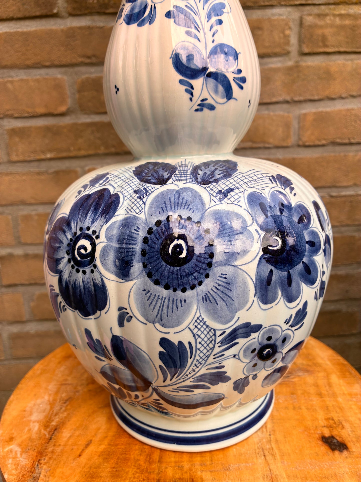 Grote Delftsblauwe lampenvoet