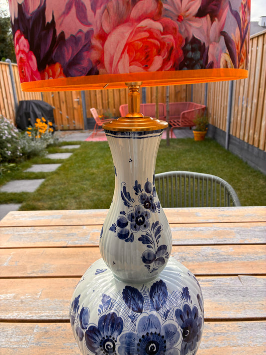 Grote Delftsblauwe lampenvoet