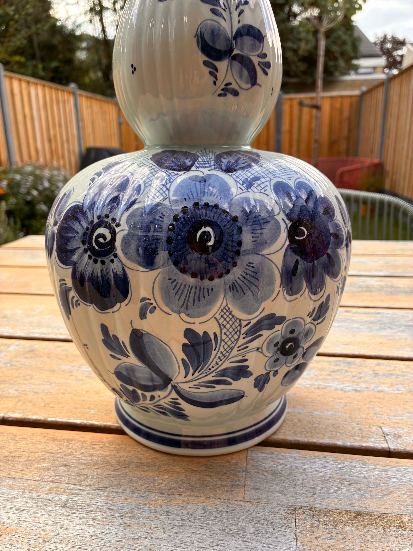 Grote Delftsblauwe lampenvoet