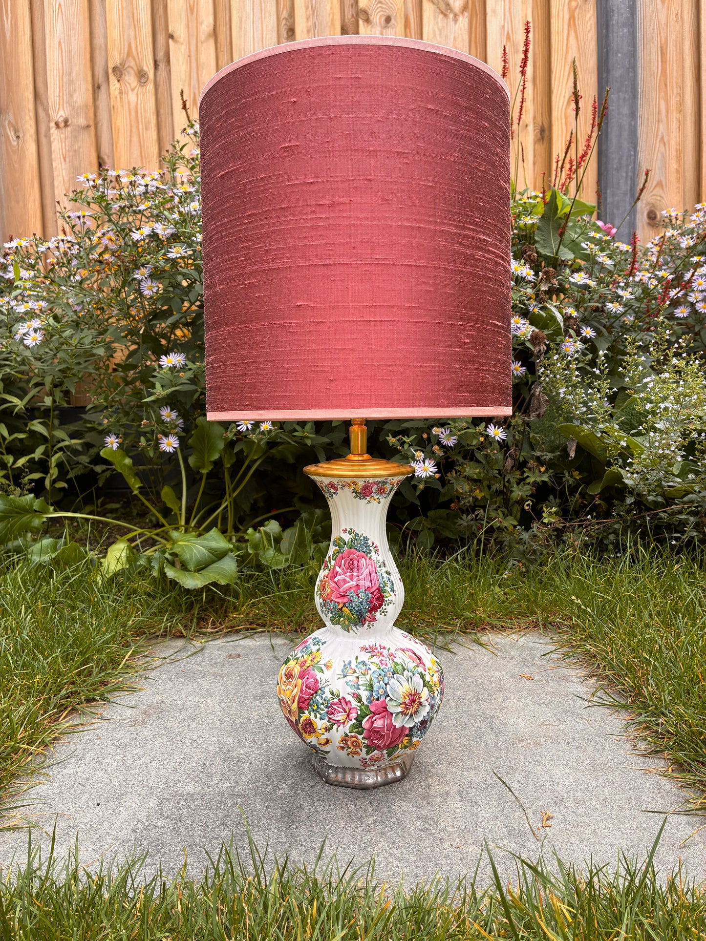 Gebloemde lampenvoet