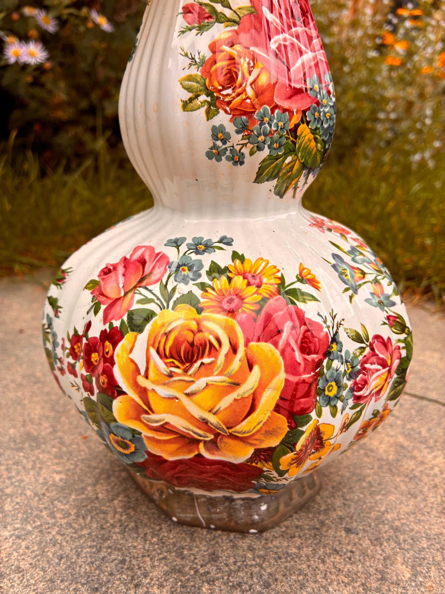 Gebloemde lampenvoet