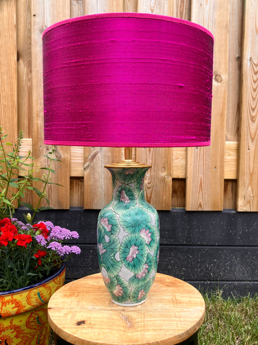 Turquoise lampenvoet