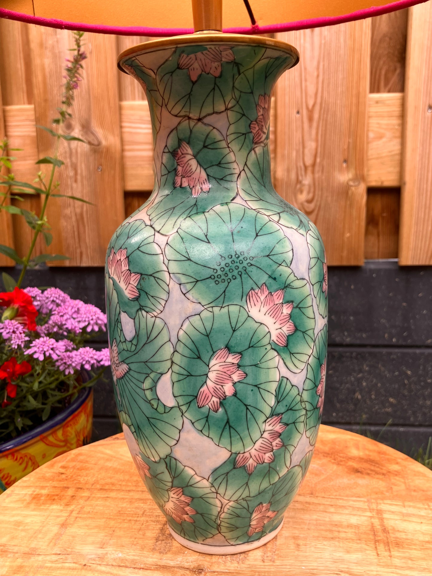 Turquoise lampenvoet