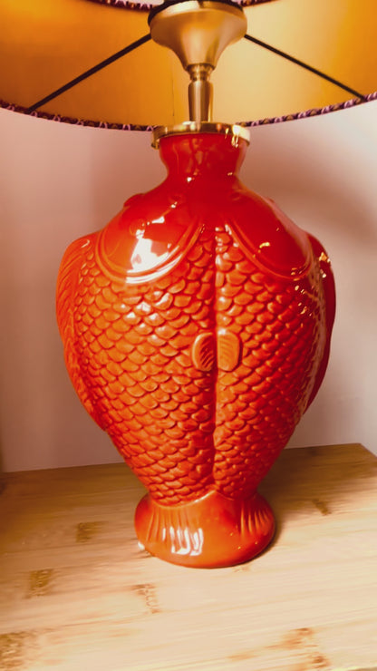 Lampenvoet oranje vis