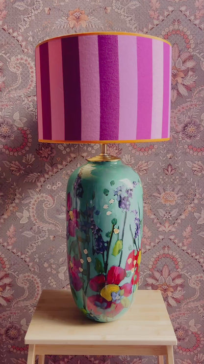 Grote handgeschilderde lampenvoet