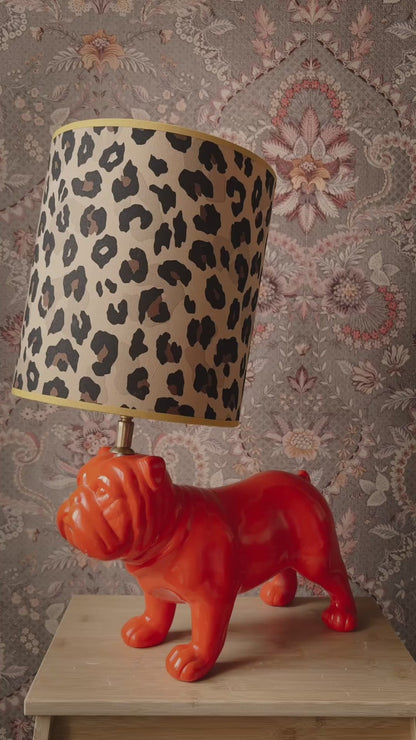 Lampenvoet hond oranje