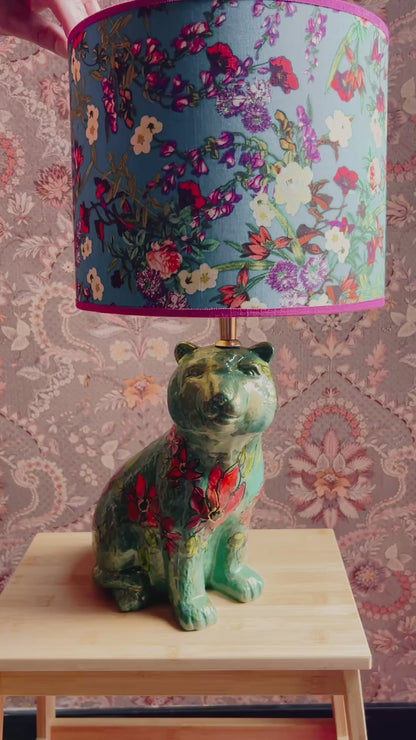 Handgeschilderde tijgerlampenvoet