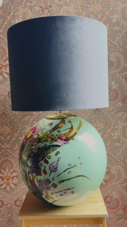 Grote handgeschilderde lampenvoet